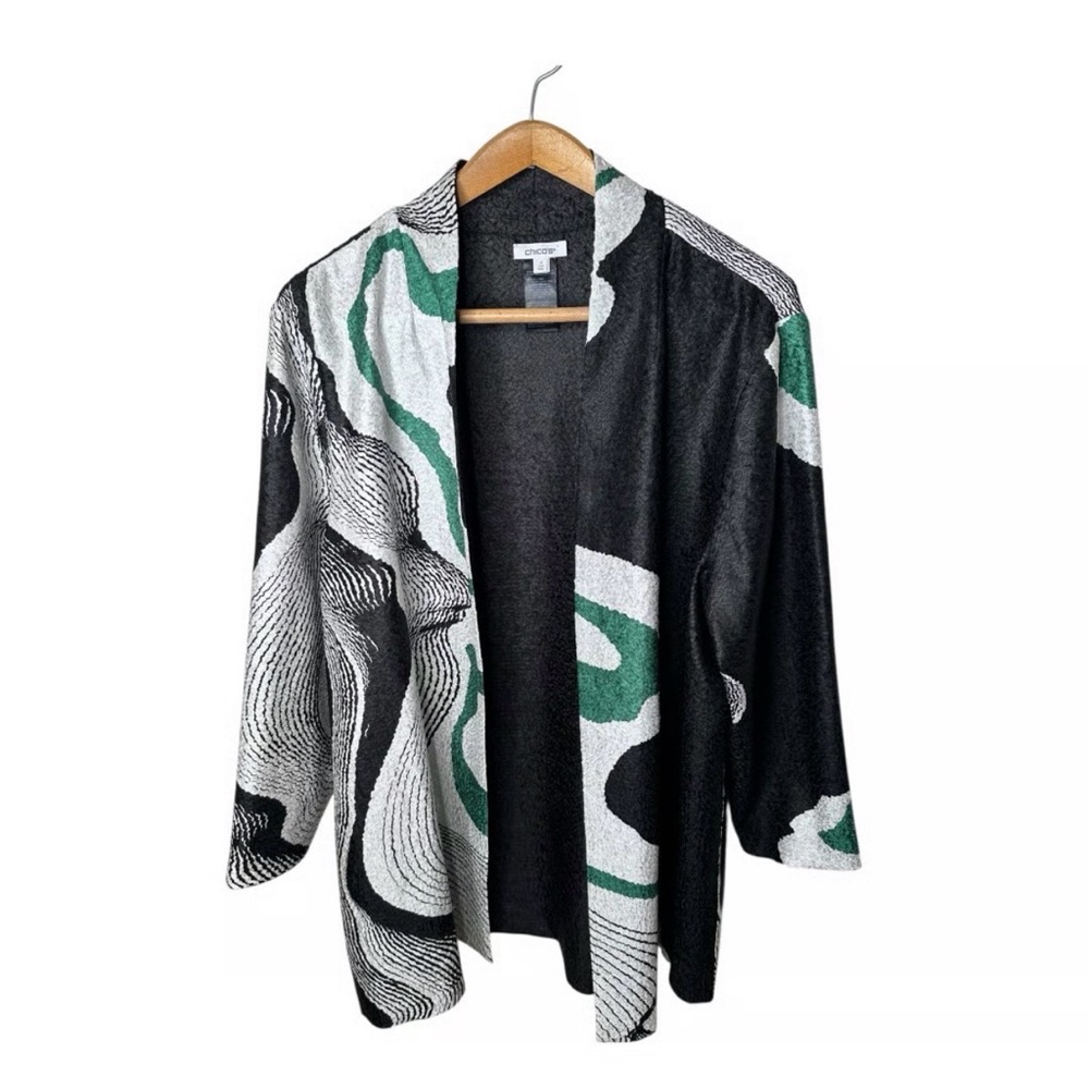 Stylish Black and Green Women's Sweater